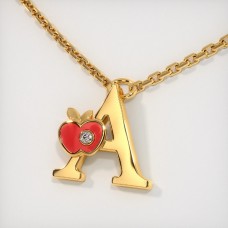 The A for Apple Necklace for Kids